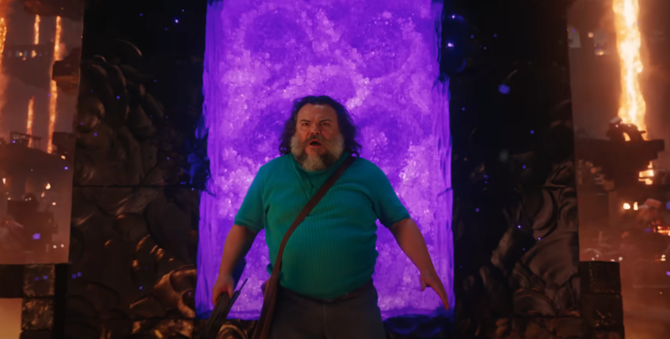 Minecraft Movie Steve in Nether Screenshot