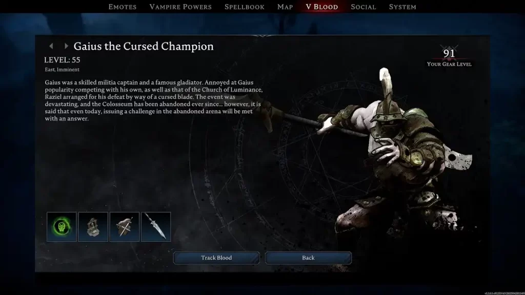 V Rising Gaius the Cursed Champion