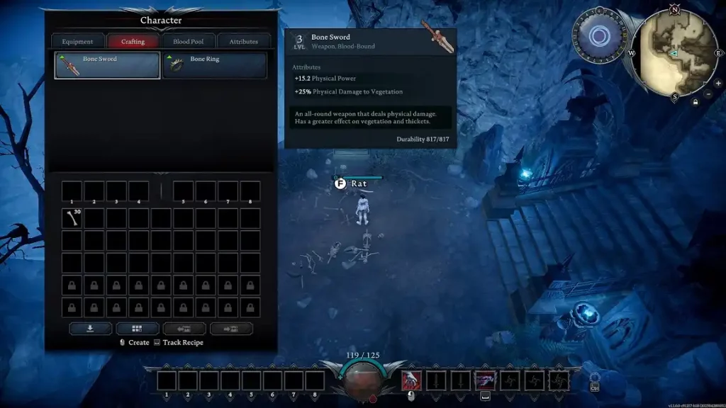 V Rising Weapon Gear Level