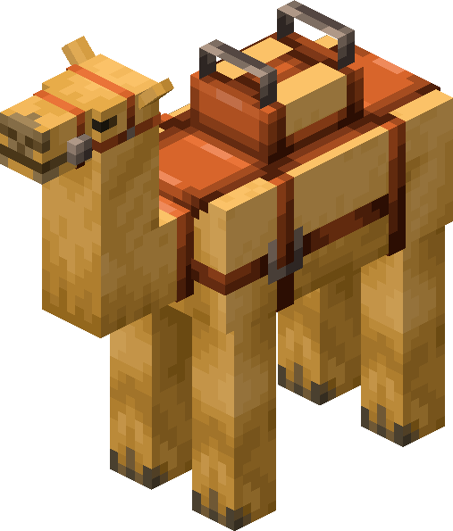 Minecraft Camel Wearing Saddle