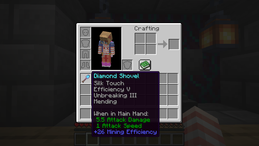 Best Shovel Enchantments: Enchanted Shovel Screenshot