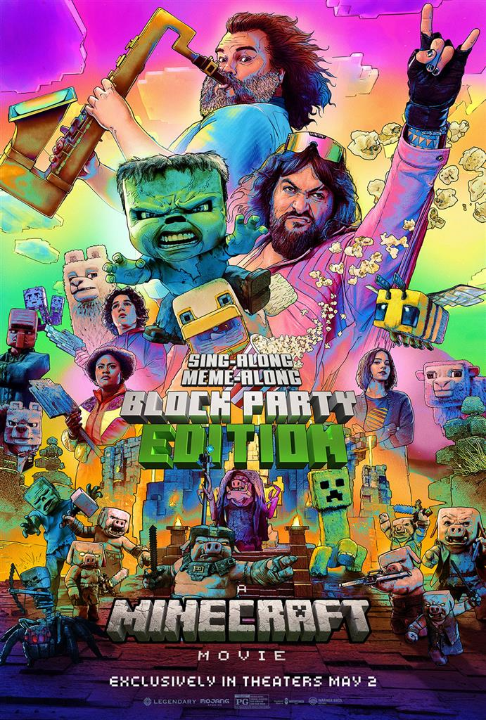A Minecraft Movie Block Party Official Poster