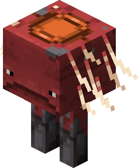 Minecraft Strider Wearing Saddle