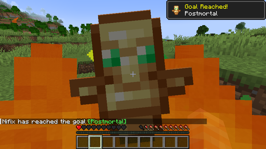 Minecraft Totem of Undying Activation Screenshot
