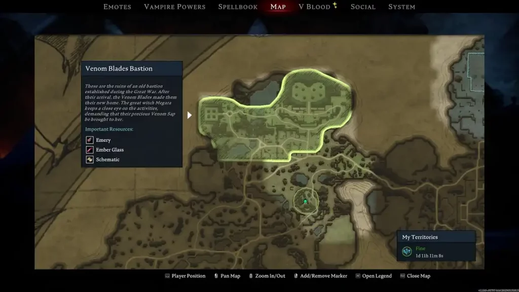 V Rising Dantos Location