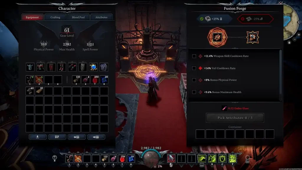 V Rising Fusion Forge Use