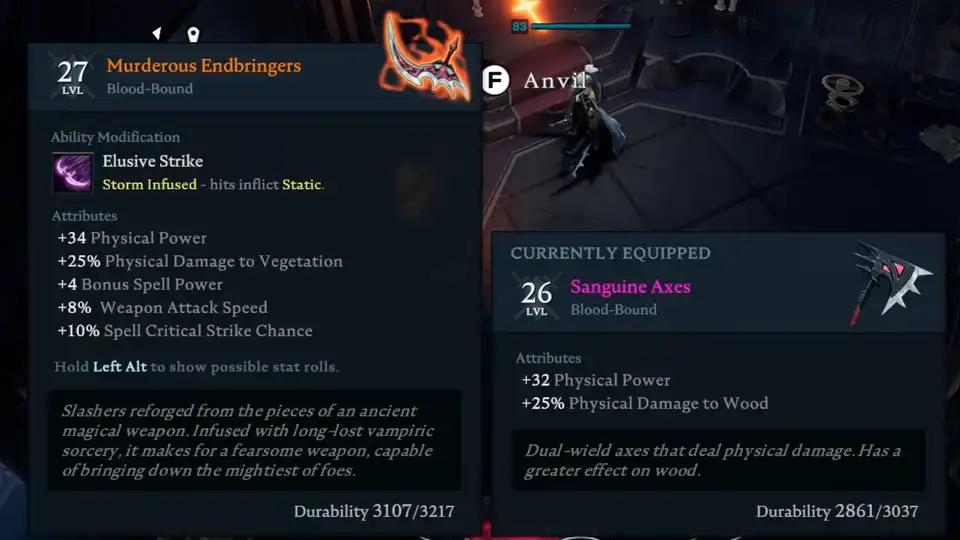 V Rising Onyx Tear Crafting Recipes