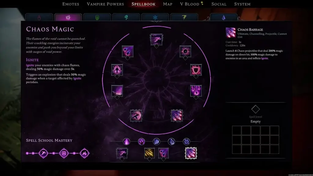 V Rising Pistol Build Abilities Spells