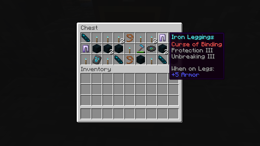 Minecraft Cursed Loot Screenshot