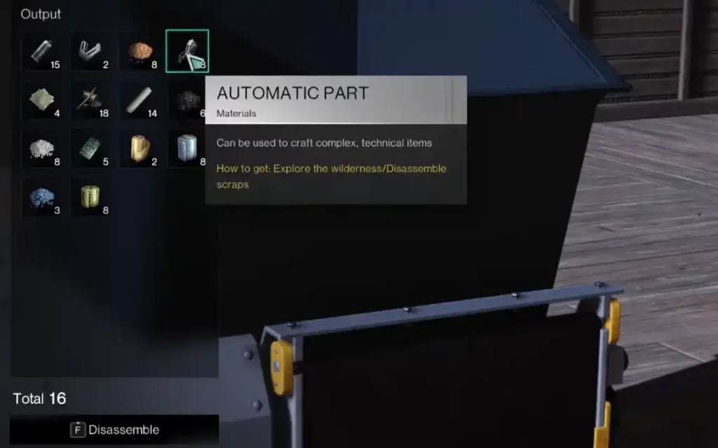 Once Human Automatic Parts