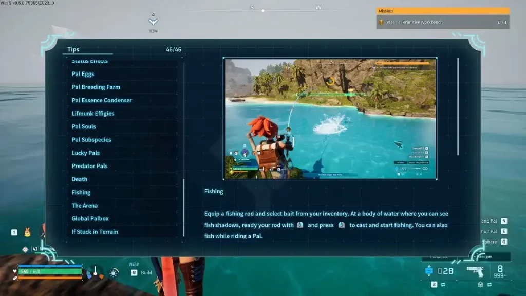 Palworld Fishing Mechanic