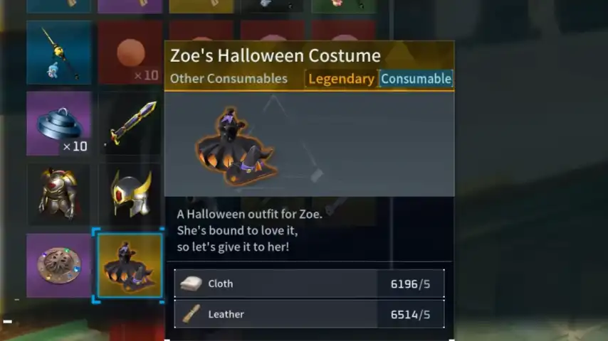 Palworld Zoe Halloween Skin