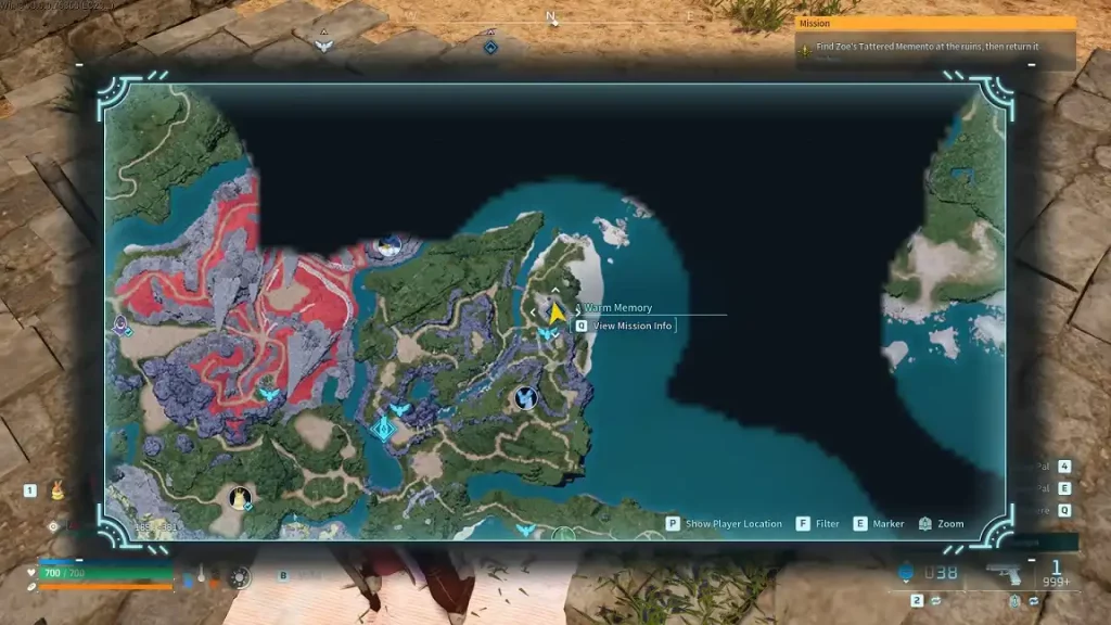 Palworld Zoe Tattered Memento Location