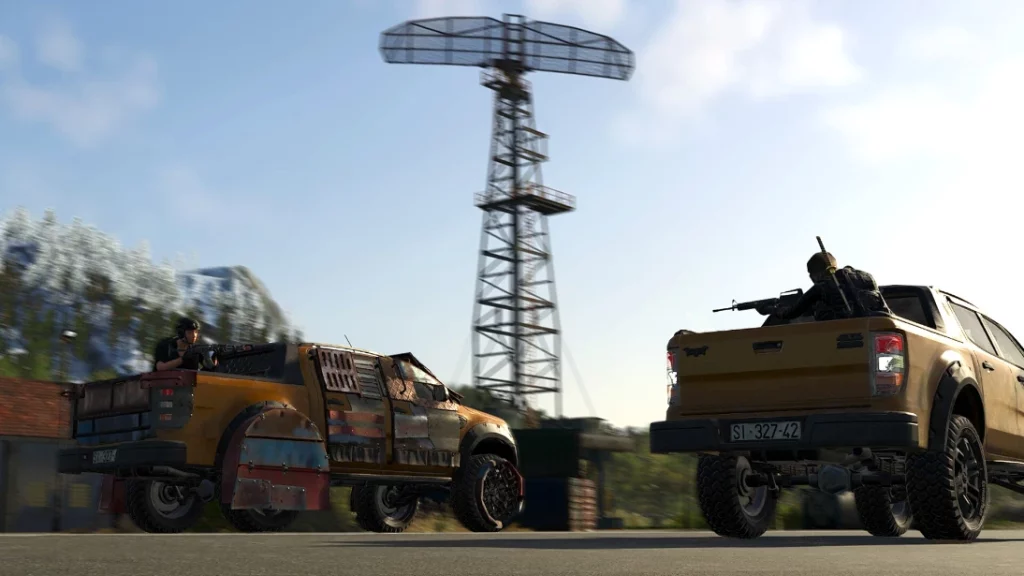 SCUM players riding in cars screenshot