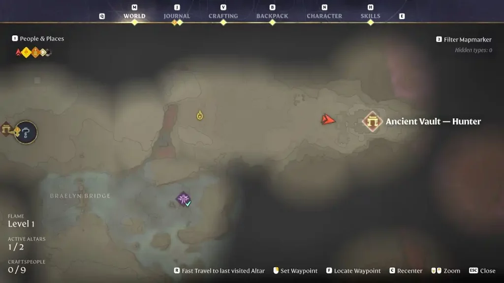Enshrouded Hunter Location