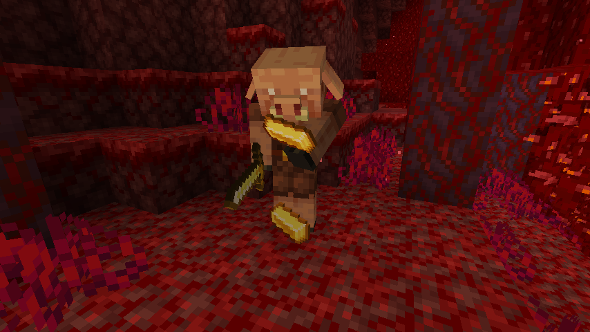 Minecraft Piglin Bartering Screenshot
