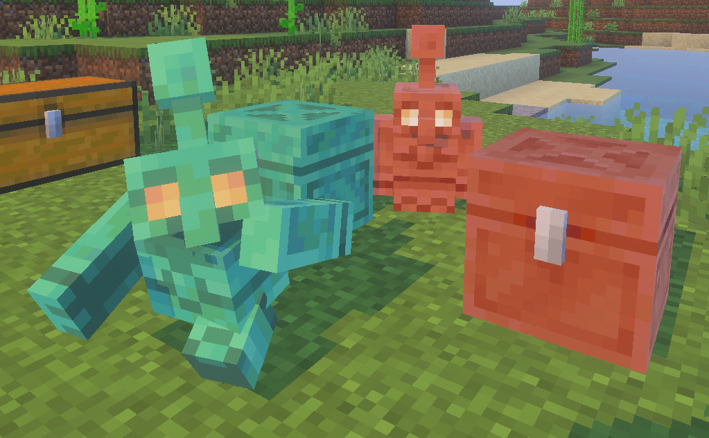 Minecraft Copper Golems Screenshot