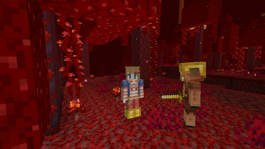 Minecraft Piglin Trading Screenshot