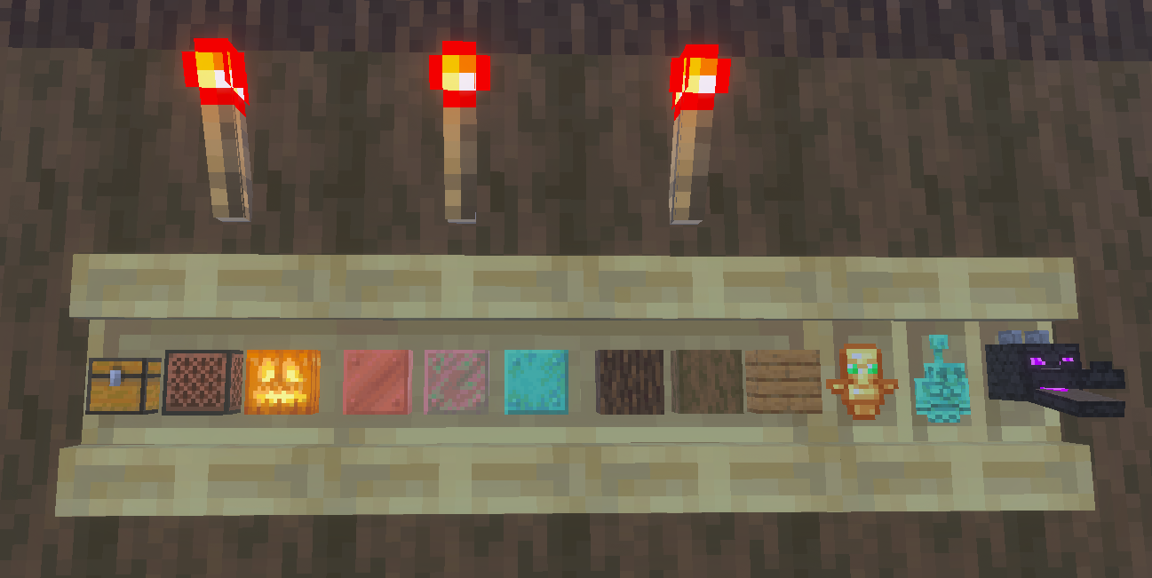 Minecraft Powered Shelf Screenshot