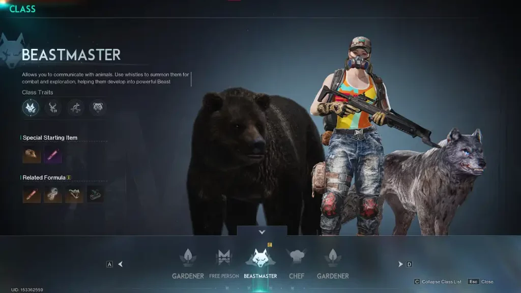 Once Human Beastmaster Class