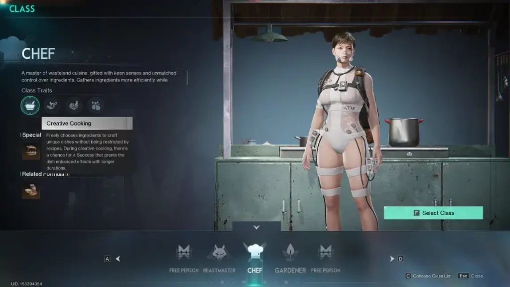 Once Human Chef Class 2