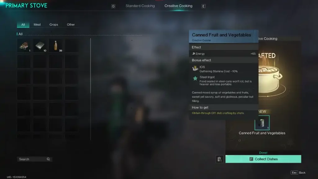 Once Human Chef Cooking Recipes