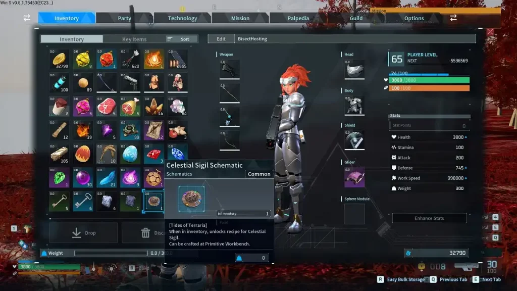 Palworld Celestial Sigil Schematic