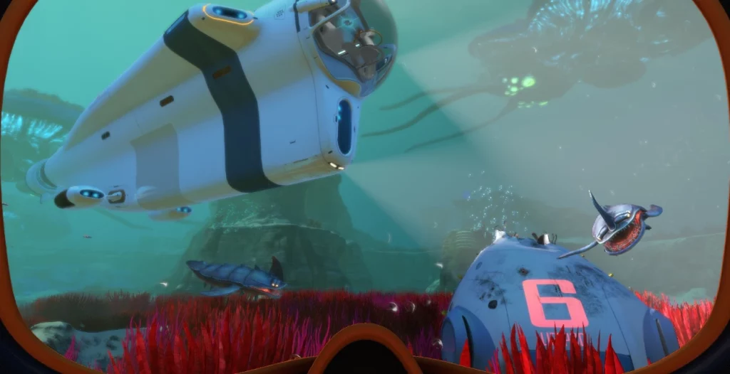 Subnautica large submarine screenshot