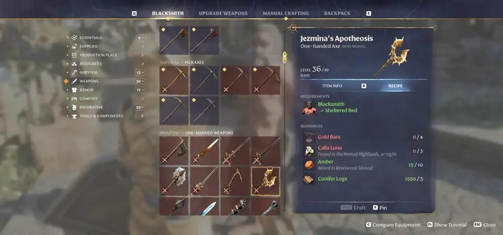 Enshrouded Update 7 Weapon Overhaul