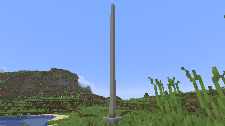 Minecraft Concrete Powder Tower Screenshot
