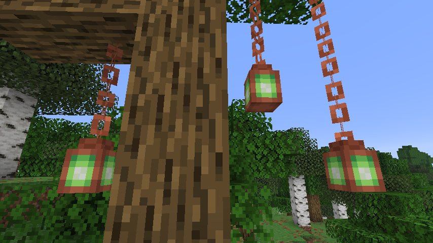 Minecraft Copper Lantern Screenshot