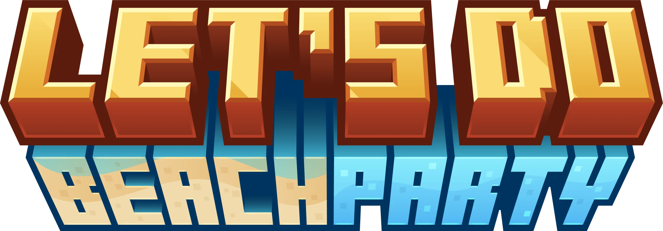 Minecraft Let's Do Beach Party Mod Logo