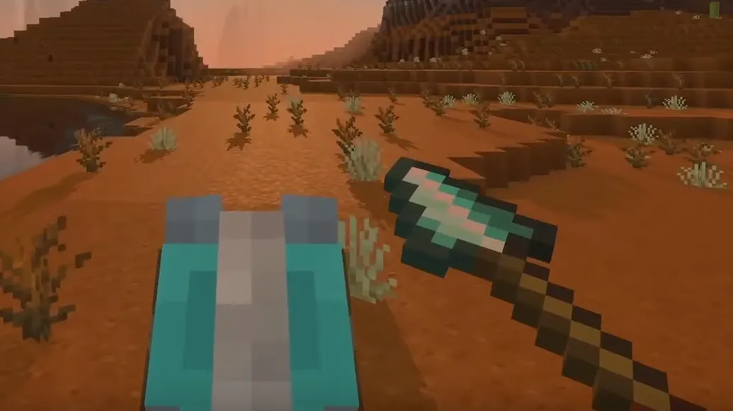 Minecraft Spear Combat Screenshot