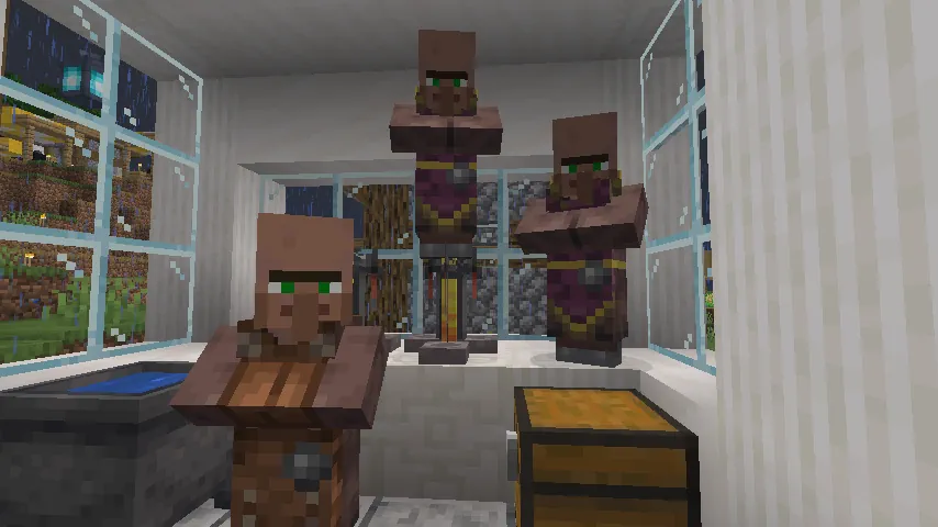 Minecraft Villagers Working Screenshot