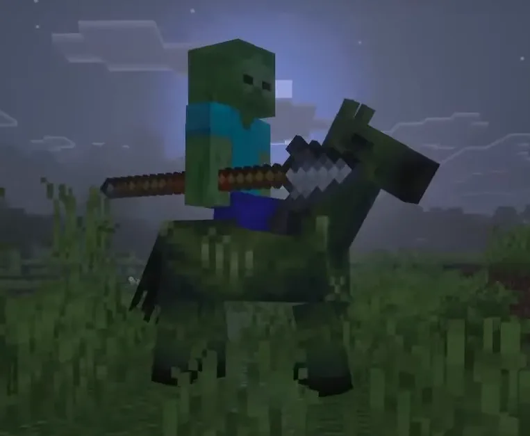 Minecraft Live Recap: Zombie Horse and Zombie Rider Screenshot