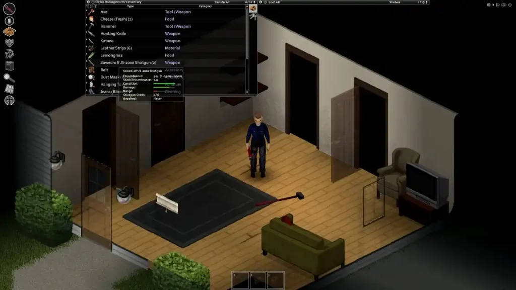 Project Zomboid Repair Weapons