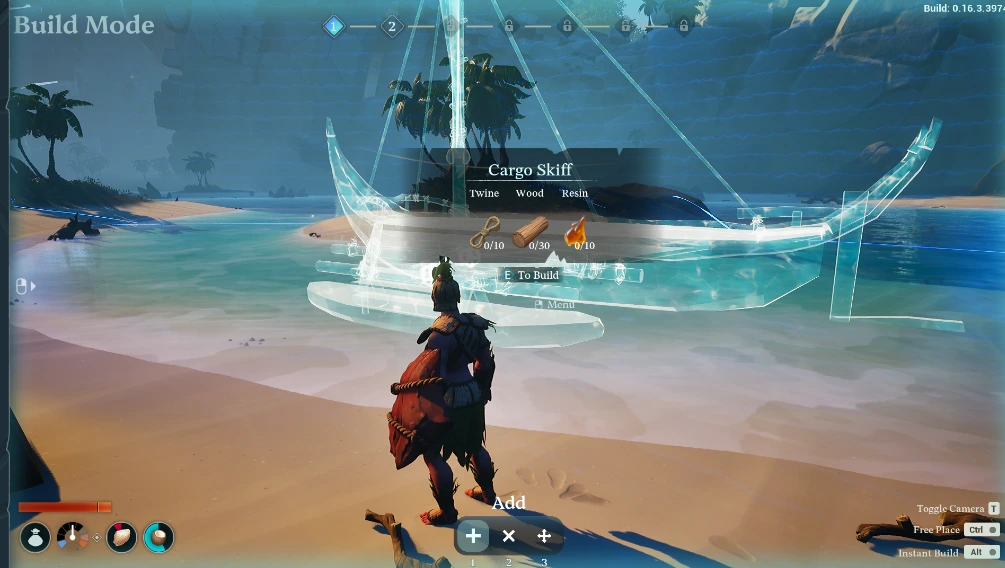 Voyagers of Nera building a boat screenshot