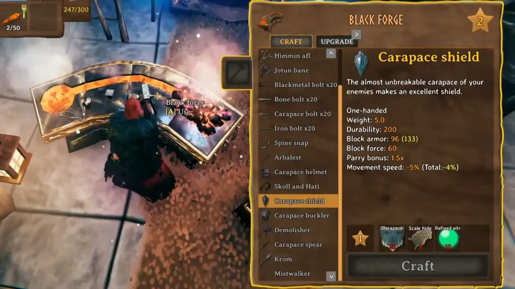 Valheim Refined Eitr Carapace Shield
