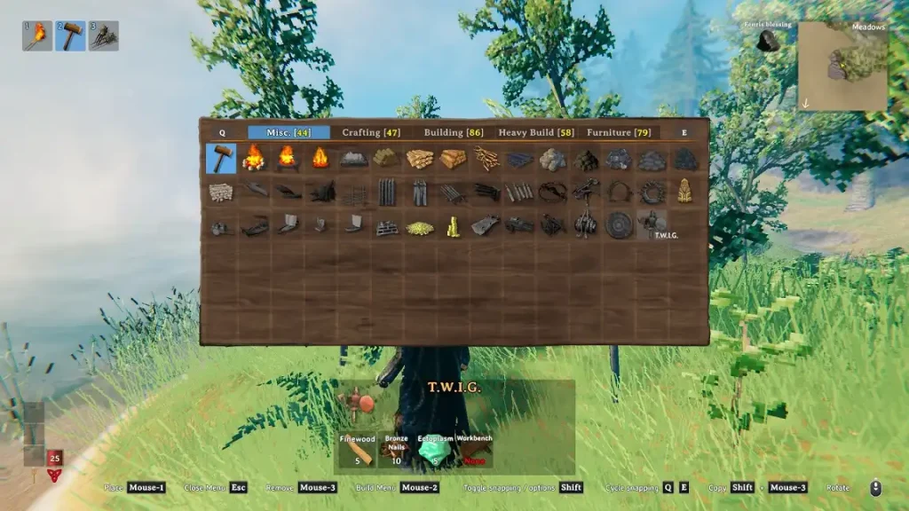 Valheim craft TWIG