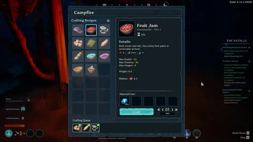 Voyagers of Nera Campfire and Food