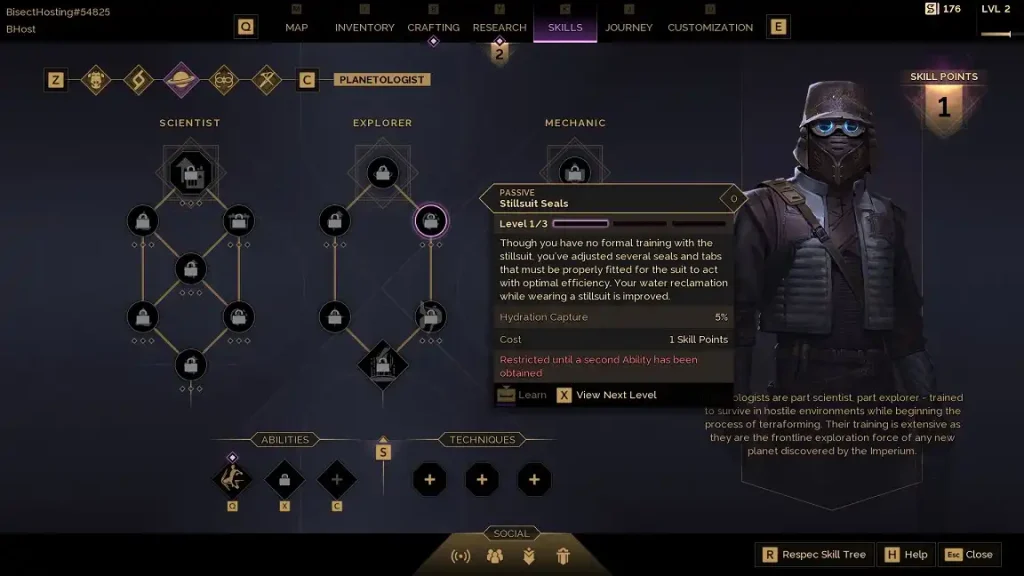 Dune Awakening Explorer Planetologist Best Skills