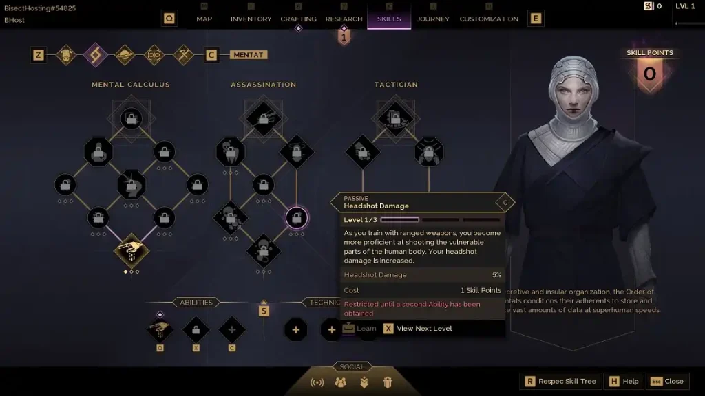 Dune Awakening Sniper Mentat Best Skills