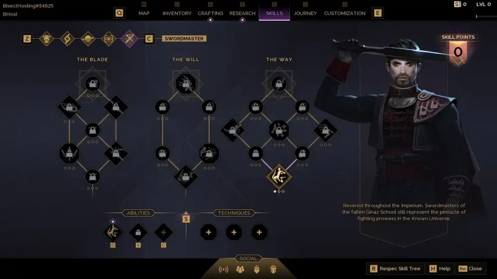 Dune Awakening Swordmaster Abilities Skills