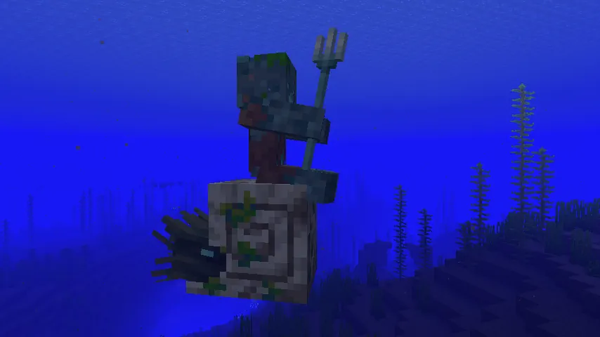 Minecraft Mounts of Mayhem Zombie Nautilus Jockey Screenshot