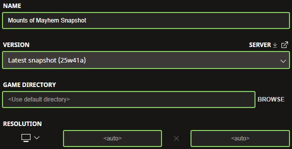 Mounts of Mayhem Snapshot Installation Screenshot