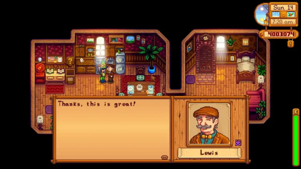 Stardew Valley Lewis Heart Event