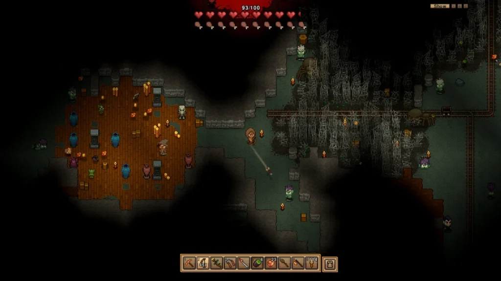 Necesse deep cave screenshot