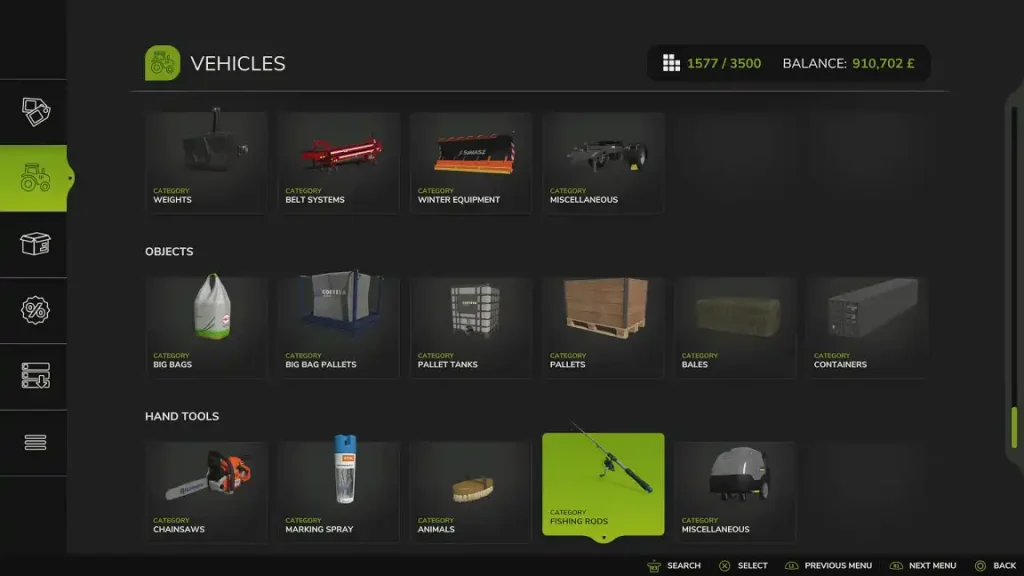 Farming Simulator 25 Buy Fishing Rod