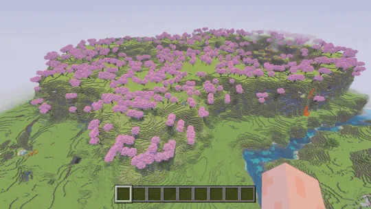 Minecraft Very Large Cherry Blossom Biome Screenshot