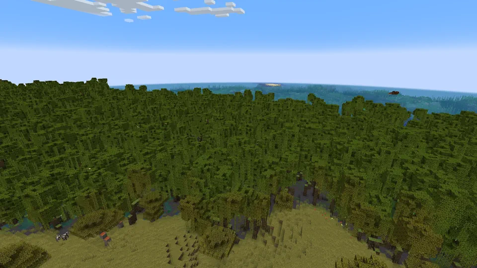 Minecraft Large Mangrove Swamp Screenshot
